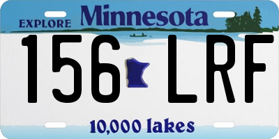 MN license plate 156LRF