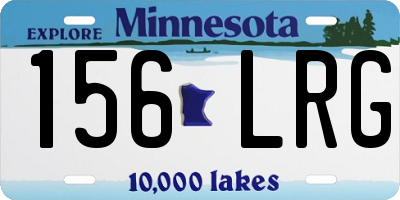 MN license plate 156LRG
