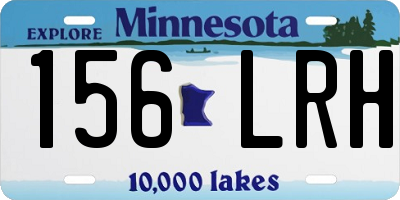 MN license plate 156LRH