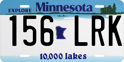MN license plate 156LRK