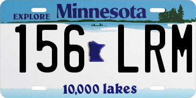 MN license plate 156LRM