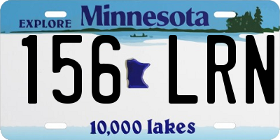 MN license plate 156LRN