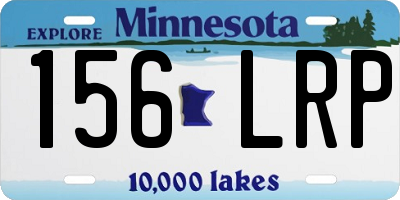 MN license plate 156LRP
