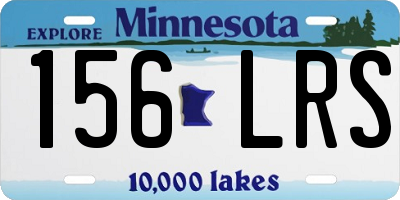 MN license plate 156LRS