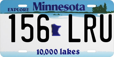 MN license plate 156LRU