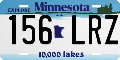 MN license plate 156LRZ
