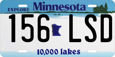 MN license plate 156LSD