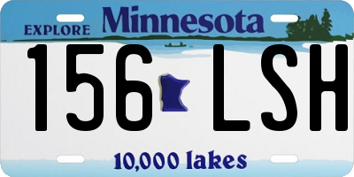 MN license plate 156LSH