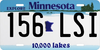 MN license plate 156LSI