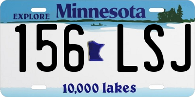 MN license plate 156LSJ