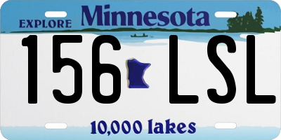 MN license plate 156LSL