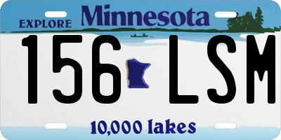 MN license plate 156LSM