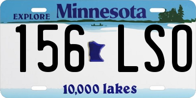 MN license plate 156LSO