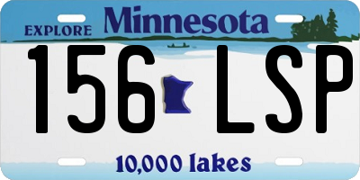 MN license plate 156LSP