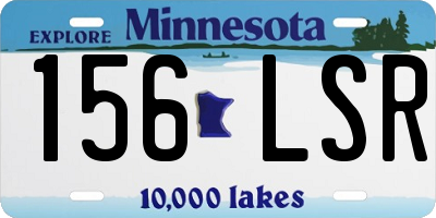 MN license plate 156LSR