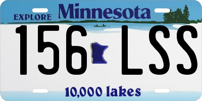 MN license plate 156LSS