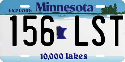 MN license plate 156LST
