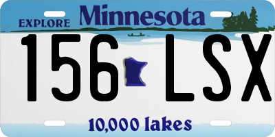 MN license plate 156LSX