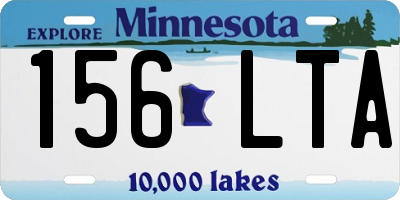 MN license plate 156LTA