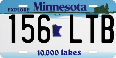 MN license plate 156LTB