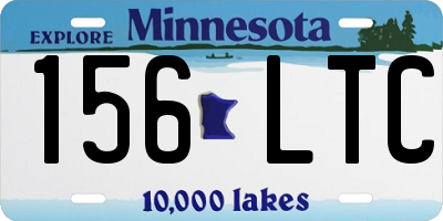 MN license plate 156LTC