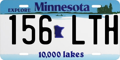 MN license plate 156LTH
