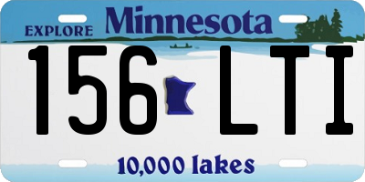 MN license plate 156LTI