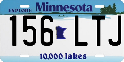 MN license plate 156LTJ