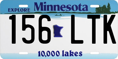MN license plate 156LTK