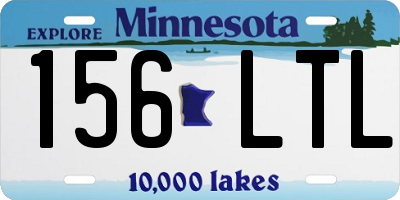 MN license plate 156LTL