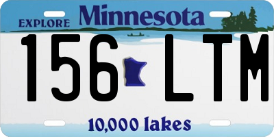 MN license plate 156LTM