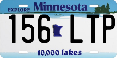MN license plate 156LTP