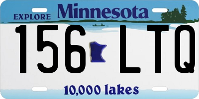 MN license plate 156LTQ