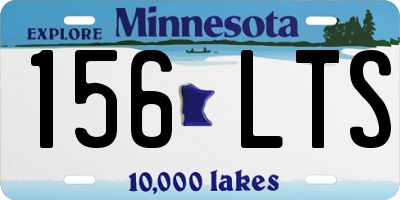 MN license plate 156LTS