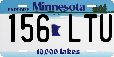 MN license plate 156LTU