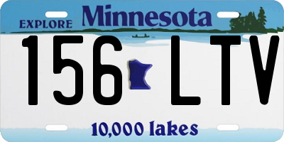 MN license plate 156LTV