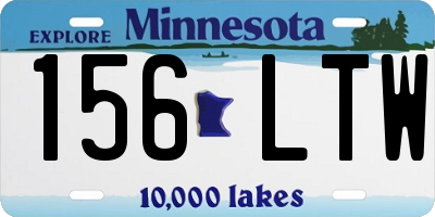 MN license plate 156LTW