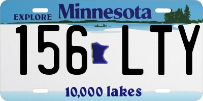 MN license plate 156LTY
