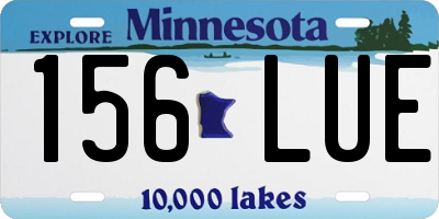 MN license plate 156LUE