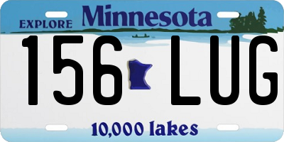 MN license plate 156LUG