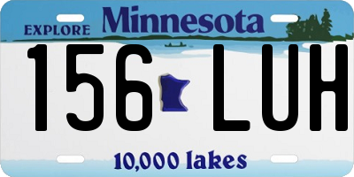 MN license plate 156LUH