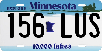 MN license plate 156LUS