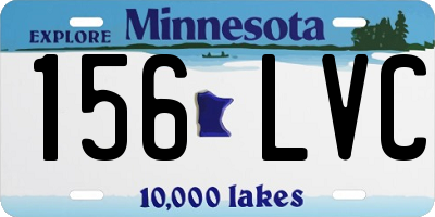 MN license plate 156LVC