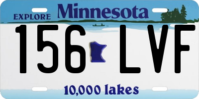 MN license plate 156LVF