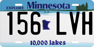 MN license plate 156LVH