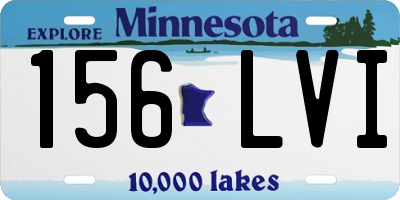 MN license plate 156LVI