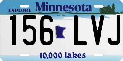 MN license plate 156LVJ