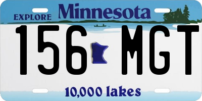 MN license plate 156MGT