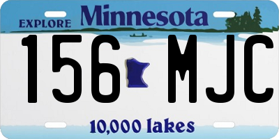 MN license plate 156MJC