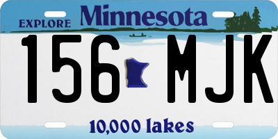 MN license plate 156MJK